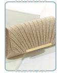 Clutch de Mujer Dorado con Destellos