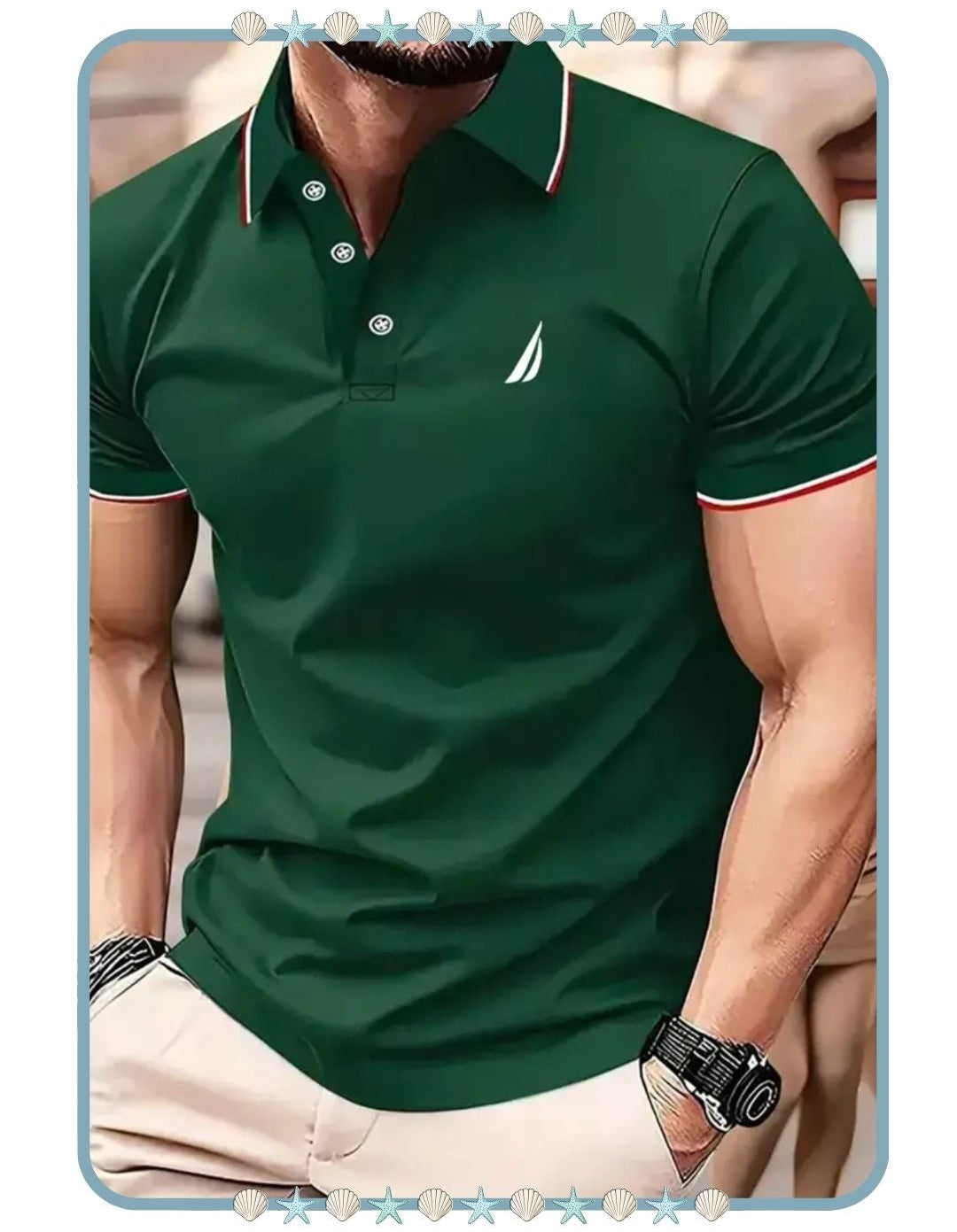 Polo de Hombre con Logo Náutico