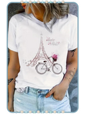 Camiseta para Mujer con Diseño de París