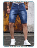 Short de Jean Azul de Hombre