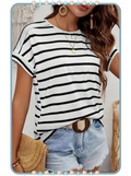 Camiseta para Mujer con Diseño a Rayas