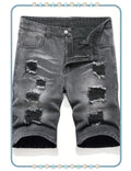 Short Gris Rasgado de Hombre