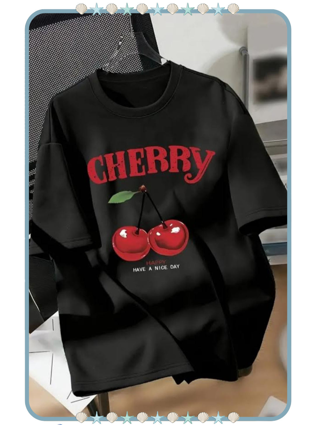 Camiseta para Mujer con Diseño Cherry