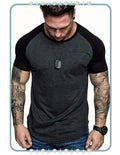Camiseta de Hombre Gris y Negra
