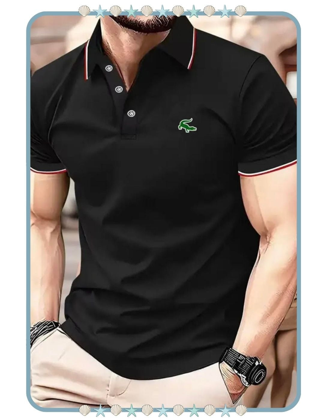 Polo de Hombre Color Negro