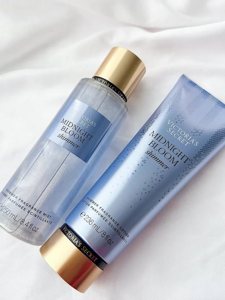 Set Victoria's Secret Midnight Bloom Shimmer - Mist 250ml + Loción 236ml