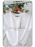 Camiseta para Mujer con Diseño Minimalista de París