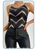 Blusa para Mujer con Detalles Dorados