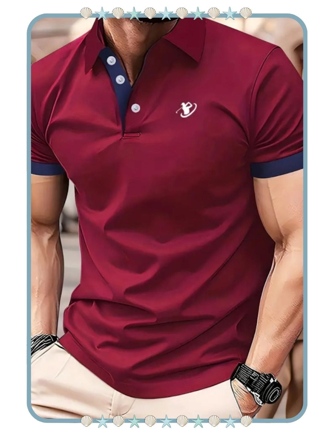 Polo de Hombre Color Vino