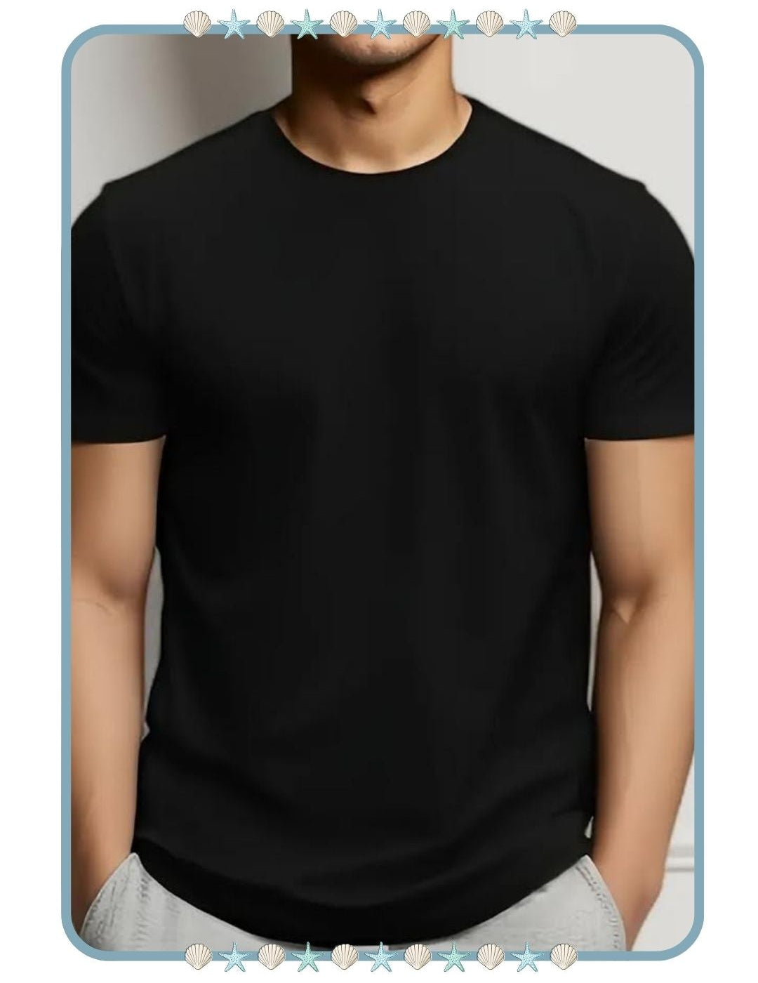 Camiseta de Hombre Negra Básica