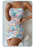 Vestido Corto para Mujer con Diseño Floral