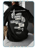 Camiseta de Hombre Negra con Estampado Dream